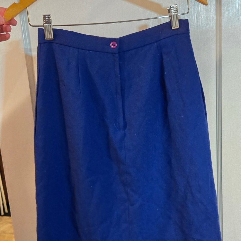 Vintage size S Indigo Secretary Skirt